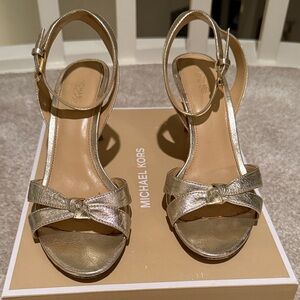 Michael Kors Gold Metallic Heels
